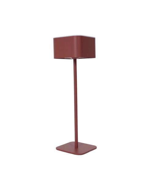 Lámpara de mesa táctil recargable Terra red - 8x26,5x8 cm