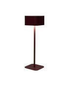 Lámpara de mesa táctil recargable Terra red - 8x26,5x8 cm