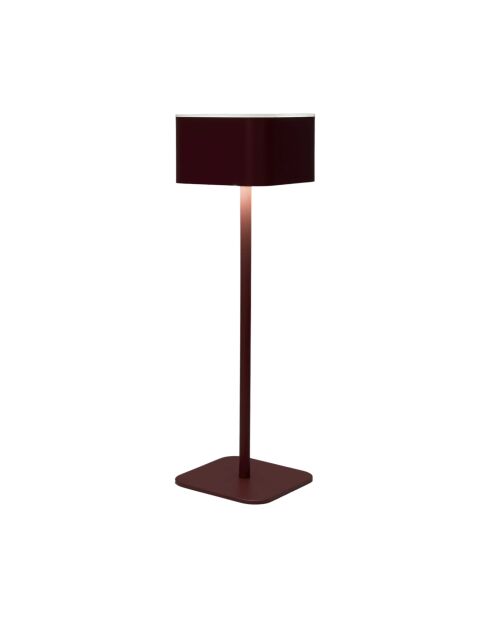 Lámpara de mesa táctil recargable Terra red - 8x26,5x8 cm