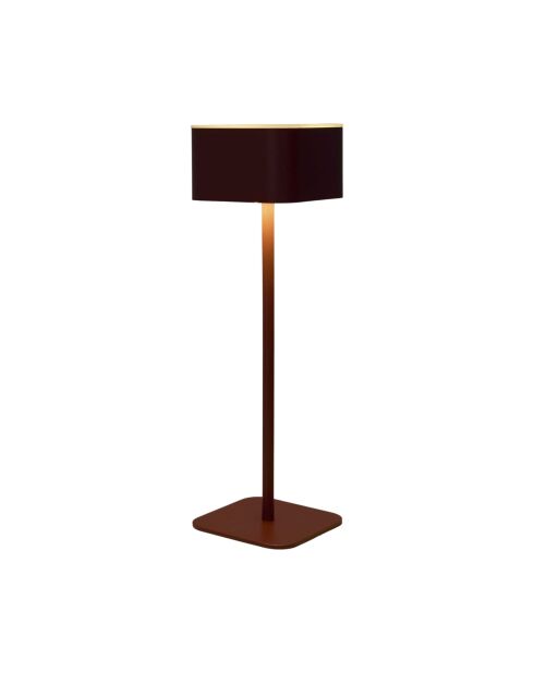 Lámpara de mesa táctil recargable Terra red - 8x26,5x8 cm
