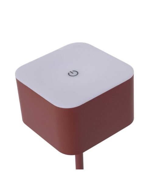 Lámpara de mesa táctil recargable Terra red - 8x26,5x8 cm