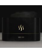 Diffusore LED nero effetto fiamma - 17x10x7,5 cm