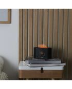Diffusore LED nero effetto fiamma - 17x10x7,5 cm