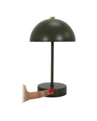 Lucia wiederaufladbare Tischlampe grün - 15,5x25,5x15,5 cm