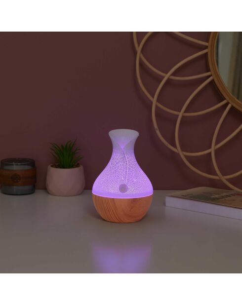 Diffusore LED bianco tulipano - 9,5x15x9,5 cm