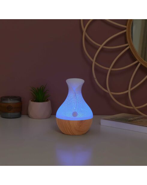 Diffusore LED bianco tulipano - 9,5x15x9,5 cm