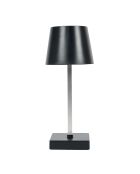 Lámpara de mesa LED táctil negra - 10,5x26x10,5 cm