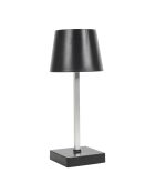 Lámpara de mesa LED táctil negra - 10,5x26x10,5 cm