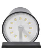 Lámpara de mesa LED táctil negra - 10,5x26x10,5 cm
