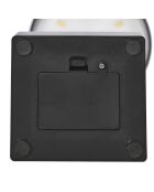 Lámpara de mesa LED táctil negra - 10,5x26x10,5 cm