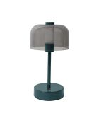Grüne wiederaufladbare Touch-Tischlampe - 13x24,5x13 cm