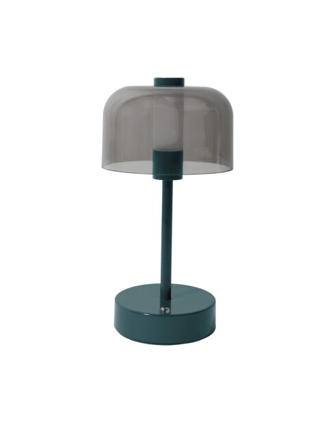 Lámpara de mesa táctil recargable verde - 13x24,5x13 cm