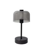Braune wiederaufladbare Touch-Tischlampe - 13x24,5x13 cm
