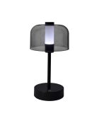 Braune wiederaufladbare Touch-Tischlampe - 13x24,5x13 cm