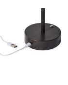 Braune wiederaufladbare Touch-Tischlampe - 13x24,5x13 cm