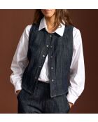 Gilet senza maniche Ami in cotone denim