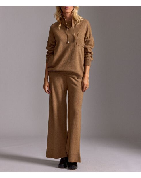 Jody sweater met karamel