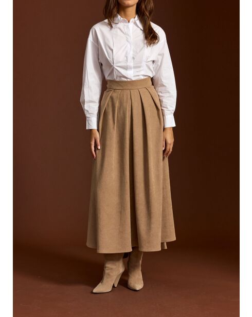 Beige rok Olivia