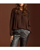 Rigan koffieblouse