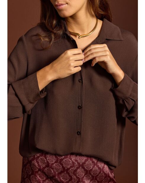 Blusa café Orso
