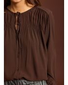 Rigan koffieblouse