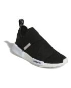 NMD_R1 zwarte canvas sneakers