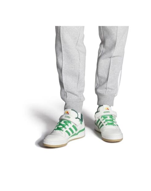 Grüne Ledersneaker Forum Low