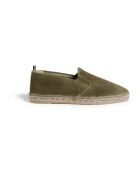 Espadrilles en cuir Joel vert kaki