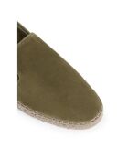 Espadrilles en cuir Joel vert kaki