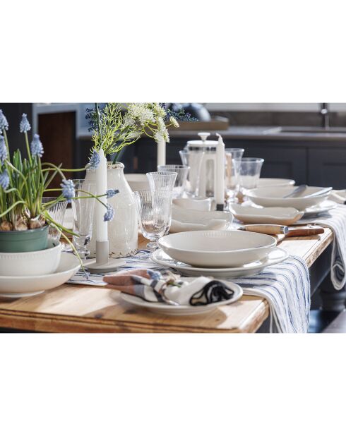 Range-sachets de thé blanc craie - 12 cm