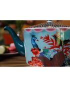Bol à apéritif en grès gris à motif floral - 12 cm