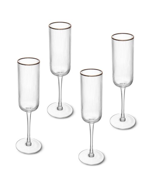 Lot de 4 bols à apéritif ronds blancs - 10 cm