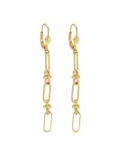 Pendientes Josephine de latón dorado