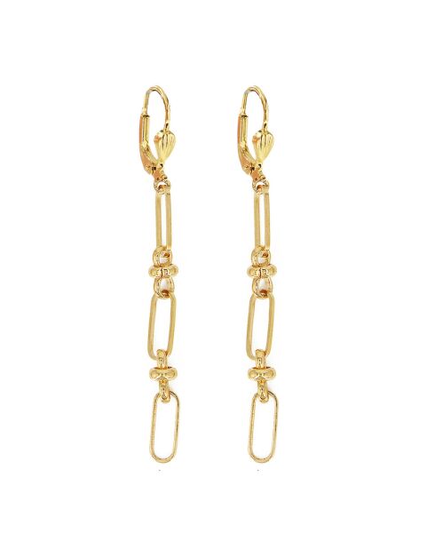 Pendientes Josephine de latón dorado