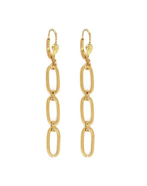 Orecchini Constance in ottone dorato