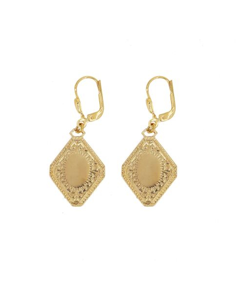 Orecchini in ottone ottomano dorato