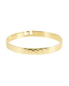 Set bracciale/bracciale Eternity in ottone dorato/resina nera