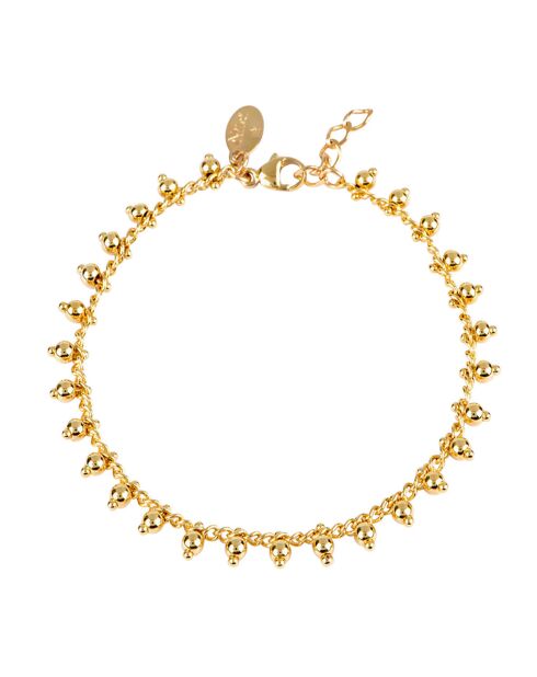 Pulsera gitana de latón dorado