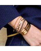 Pulsera gitana de latón dorado