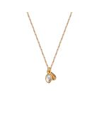 Collier en laiton Gaïa doré/pierre de lune