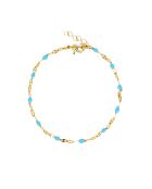 Bracelet en laiton TuttiFrutti doré/turquoise