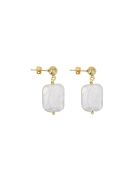 Pendientes Nerina en oro/perla de latón