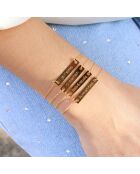Bracciale Belle and Rebelle in ottone dorato