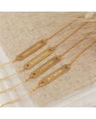 Bracciale Belle and Rebelle in ottone dorato