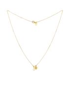 Collier en laiton Lylo doré/perle/cœur