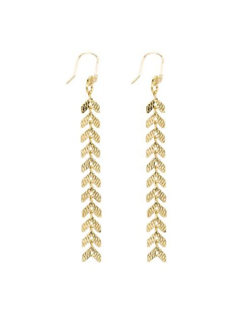 Pendientes Pia Gold Brass