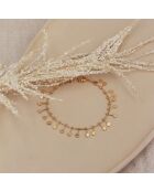 Pulsera Fausitne de latón dorado