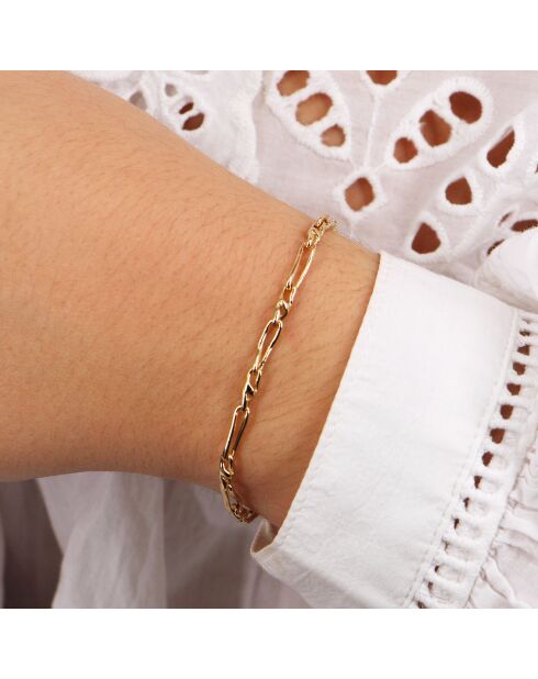 Pulsera Celestine de latón dorado