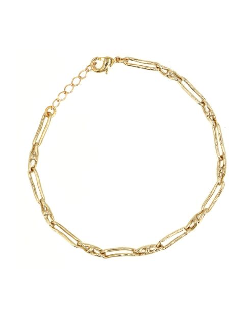 Pulsera Celestine de latón dorado