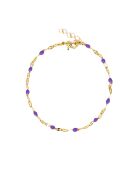 TuttiFrutti Gold/Violettes Messingarmband